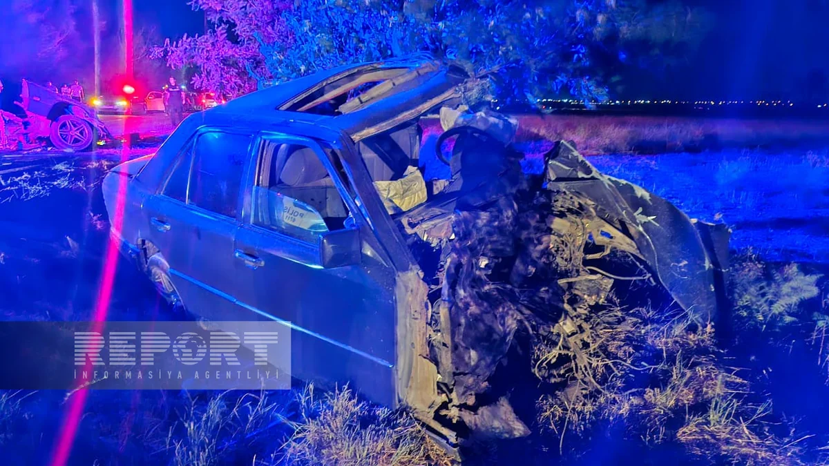 Naxçıvanda ağır yol qəzasında avtomobil hissələrə bölünüb, iki nəfər ölüb - VİDEO