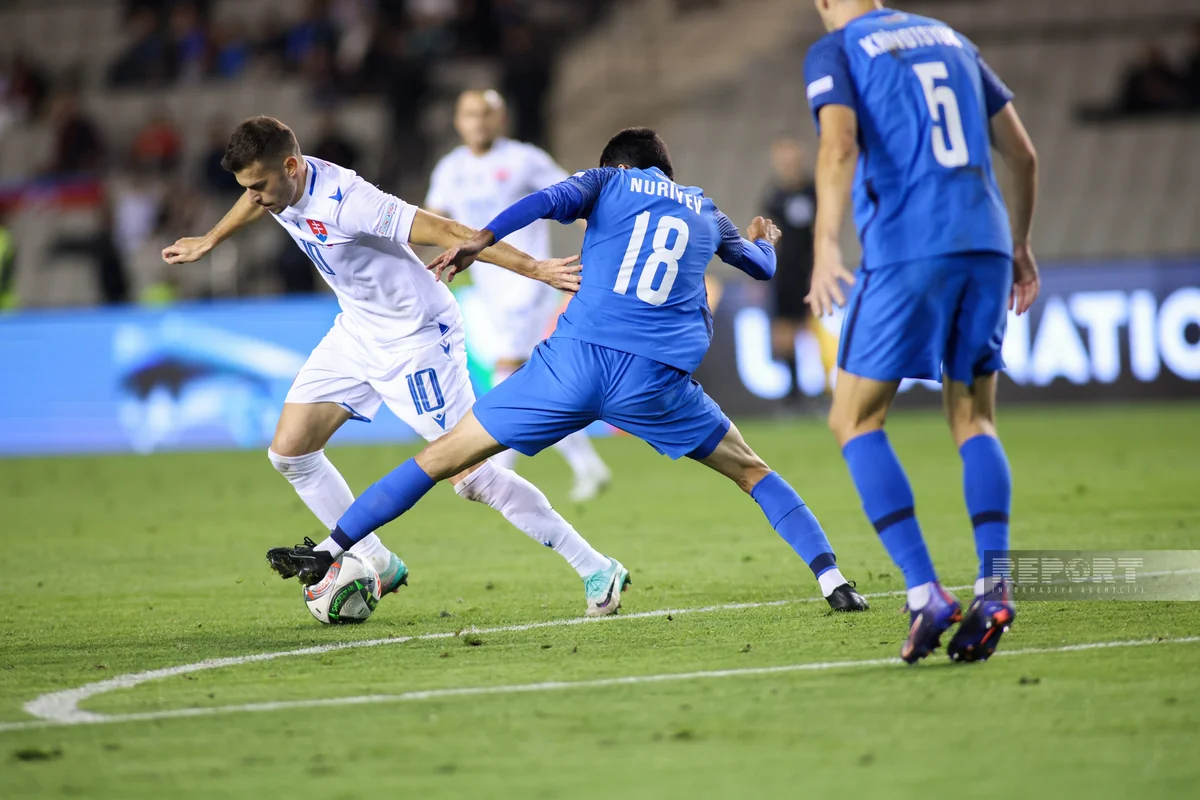 Лига наций: Сборная Азербайджана уступила Словакии