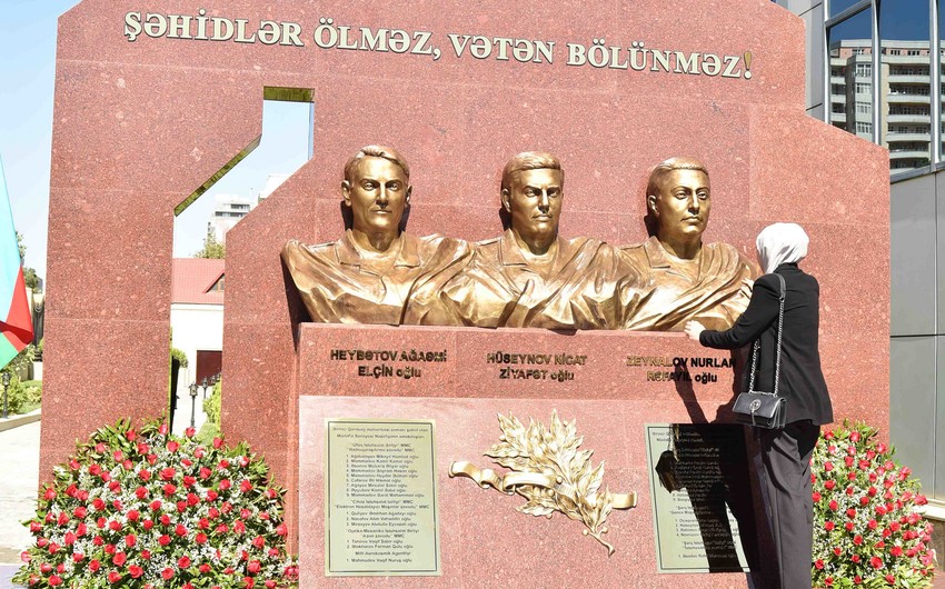 Şəhidlər Memorial Abidə Kompleksinin açılış mərasimi keçirilib