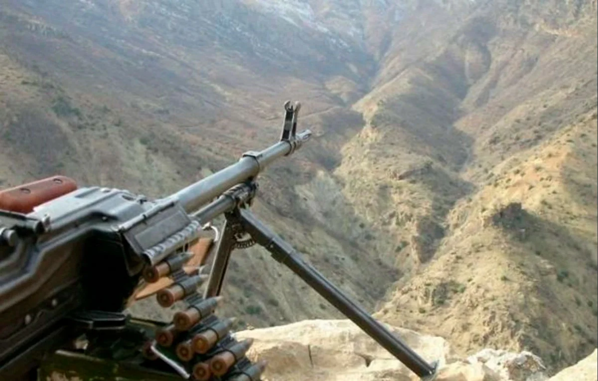Azerbaijan Army positions subjected to fire from different directions during night