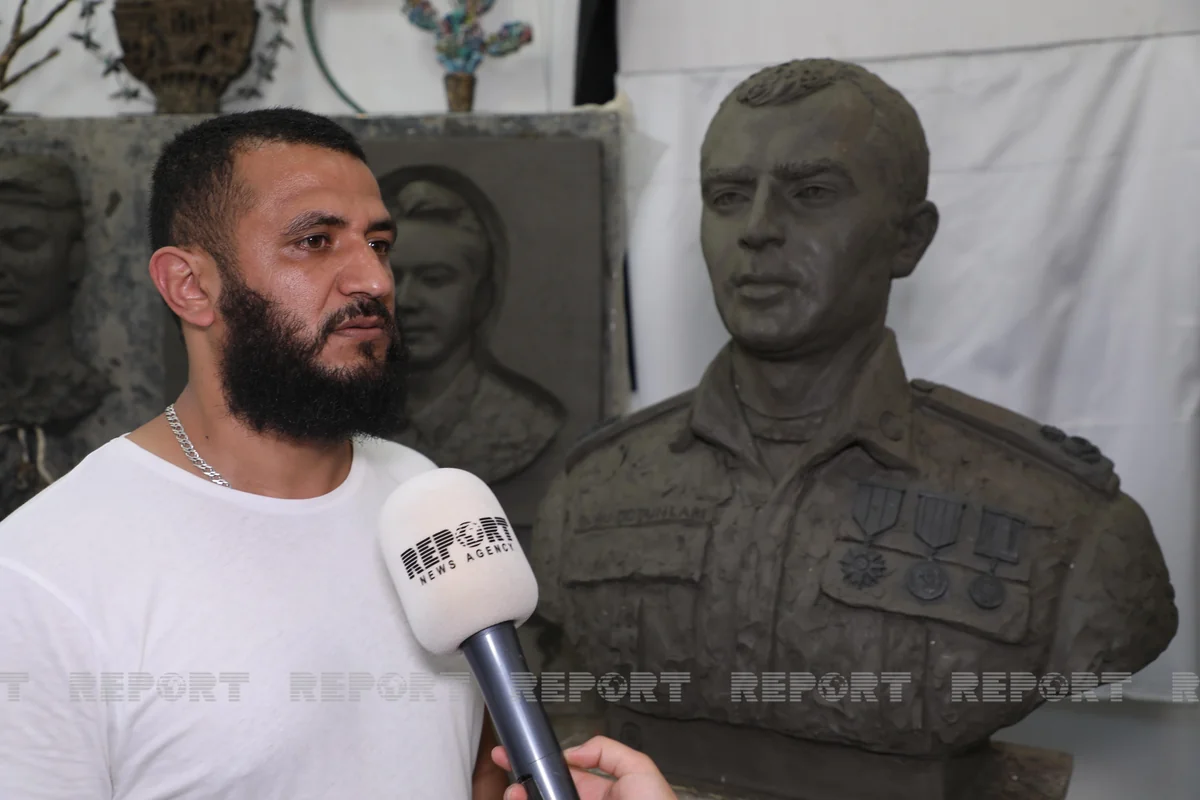 Şəhid abidələri hazırlayan heykəltəraş: “Çox ağırdır...” - VİDEOREPORTAJ
