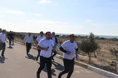 Abşeron Milli Parkında marafon keçirilib - FOTO