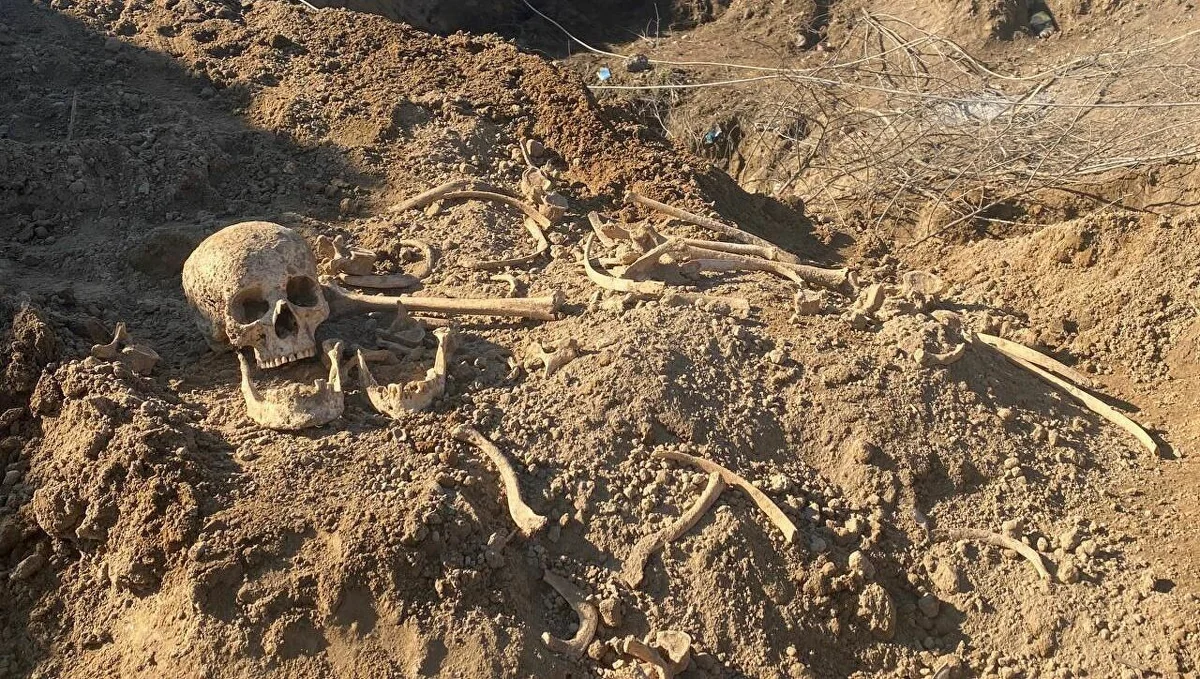 Human bones discovered in Aghdam