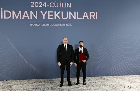 Prezident İlham Əliyev 2024-cü ilin idman yekunlarına həsr olunan mərasimdə iştirak edib - YENİLƏNİB
