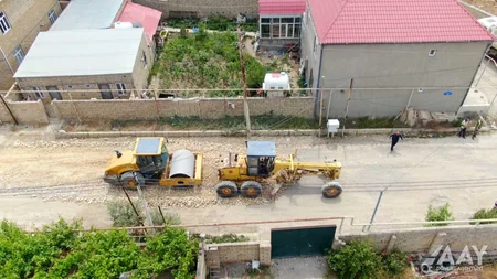 Hökməli qəsəbəsində şəhidlərin adlarını daşıyan 2 küçə təmir edilir