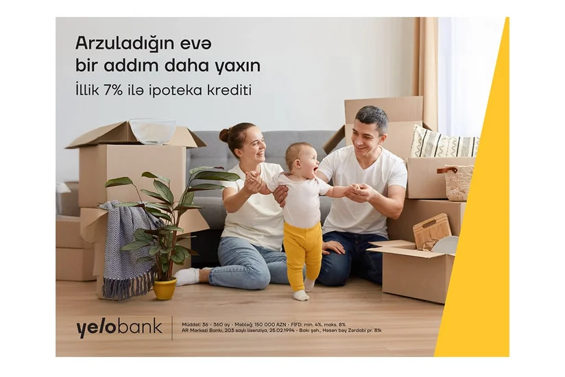 Yelo Bankın sərfəli ipoteka kreditini qaçırma!
