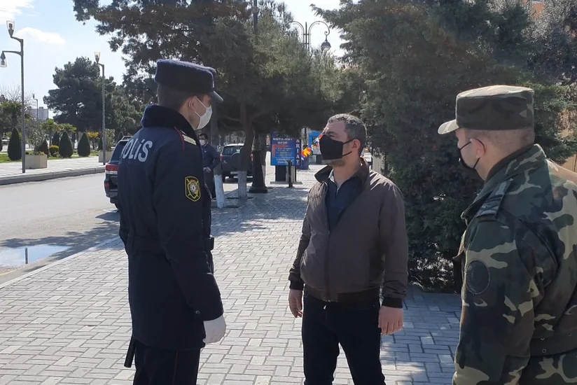 Sumqayıtda karantin rejimini pozan yüzə yaxın şəxs cərimələndi