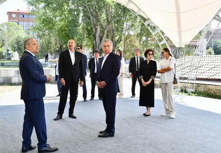 Azərbaycan ilə Özbəkistan prezidentləri və xanımları Şuşaya səfər ediblər - YENİLƏNİB