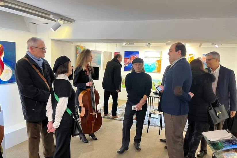 Azərbaycanlı rəssamların əsərləri Parisdə nümayiş olunub