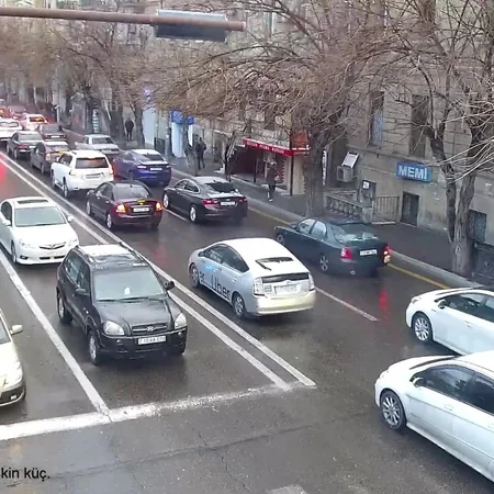 Bakının bir sıra yollarında tıxac müşahidə olunur
