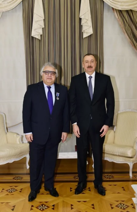 President Ilham Aliyev presents Istiglal Order to pianist Farhad Badalbayli