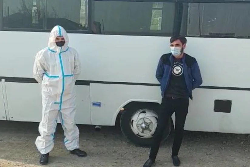 Abşeronda sərnişin avtobusu idarə edən koronavirus xəstəsi saxlanılıb