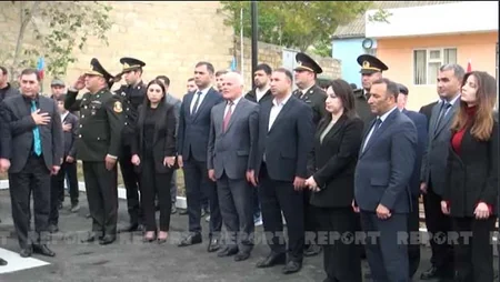 Qobustanda Vətən müharibəsi şəhidinin xatirəsinə inşa edilən bulaq kompleksinin açılışı olub