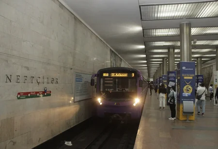 Bakı metrosunun “Neftçilər” stansiyasında işıqlandırma sistemi yenilənib