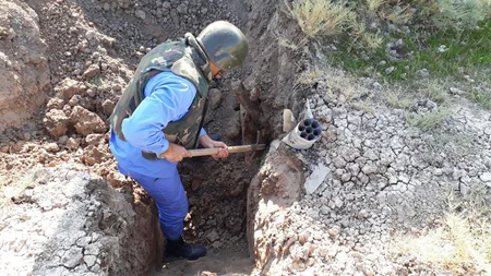 Giləzidə 222 ədəd partlamamış hərbi sursat aşkar edilib