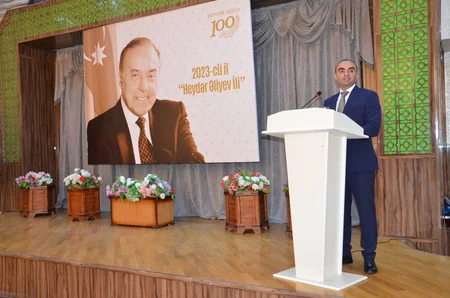 Kürdəmirdə Heydər Əliyevin 100 illik yubileyi qeyd edilib