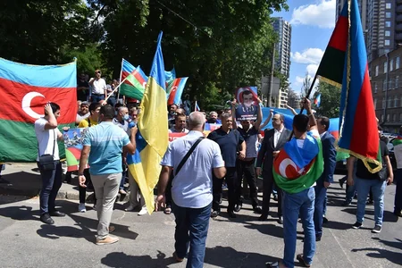Kiyevdə Azərbaycan Ordusuna dəstək aksiyası