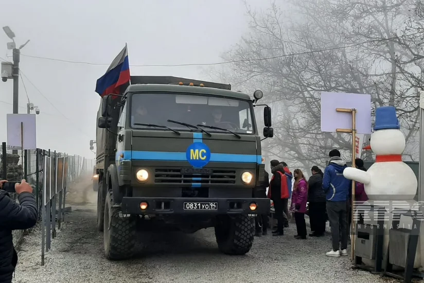 65 cars of Russian peacekeepers move freely on Khankandi-Lachin road