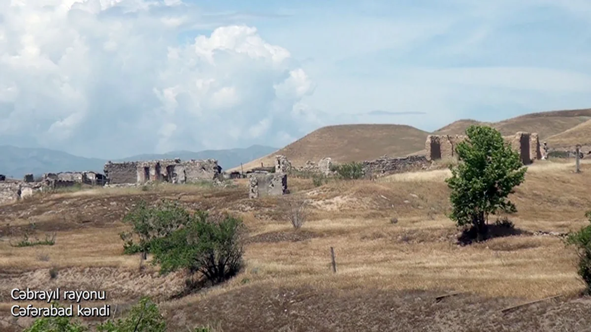 Cəbrayılın Cəfərabad kəndindən videogörüntülər