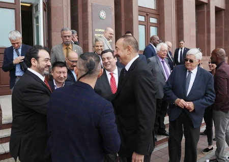 President Ilham Aliyev receives participants of 55th Convention of World Boxing Council