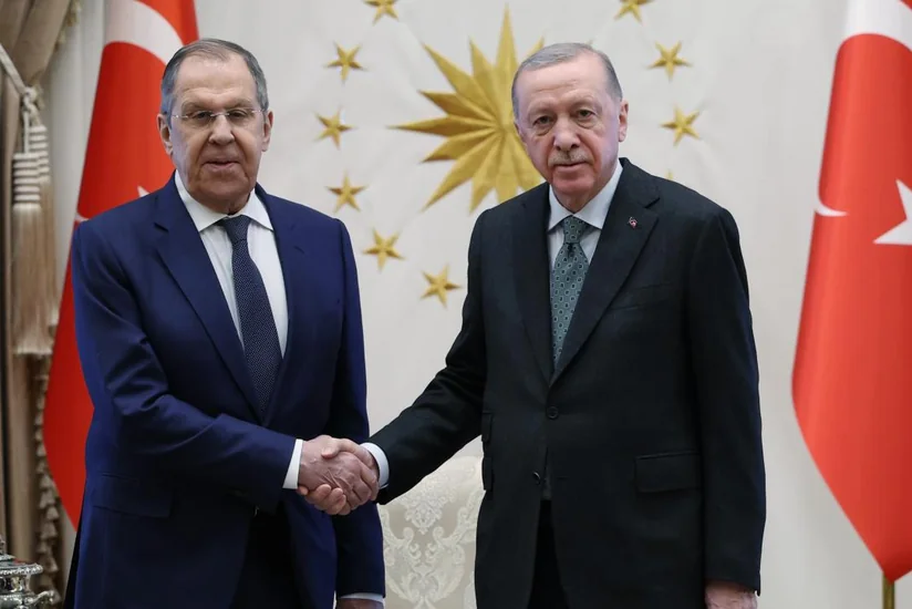 Ərdoğan Rusiya XİN başçısını qəbul edib