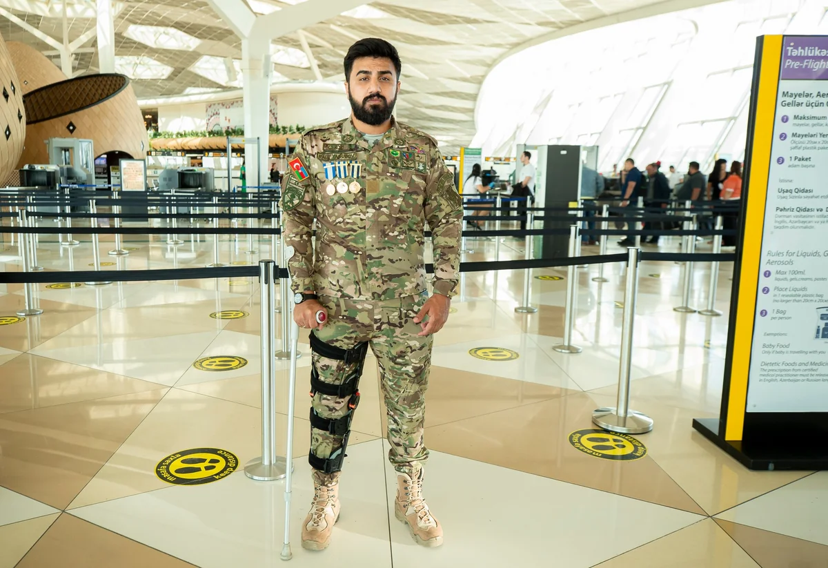 Ağır yaralanan daha bir qazi müalicə üçün Türkiyəyə göndərilib