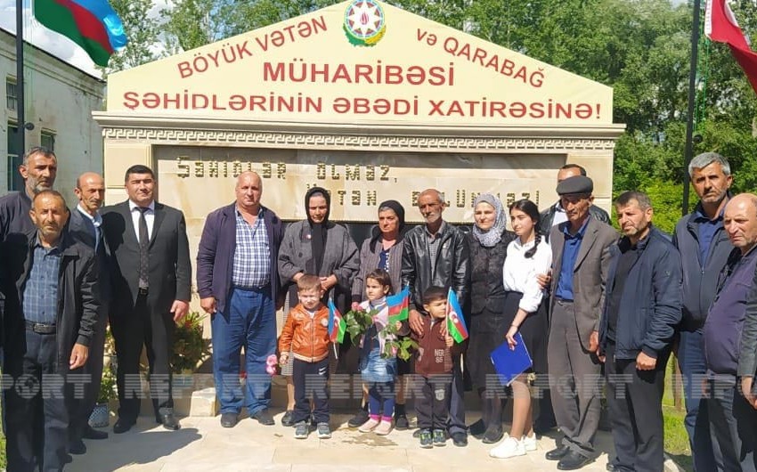 Oğuzda şəhidlərin xatirəsi əbədiləşdirilib