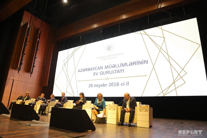 Azərbaycan müəllimlərinin XV qurultayı keçirilib - YENİLƏNİB