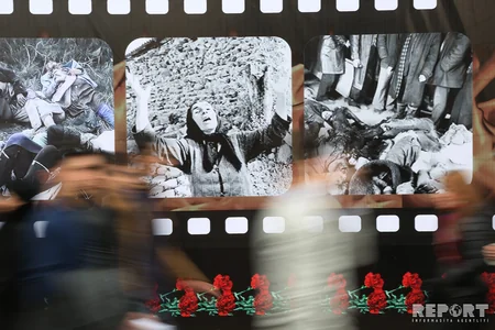Azərbaycan xalqı Xocalı soyqırımı qurbanlarının xatirəsini yad edir - FOTOREPORTAJ