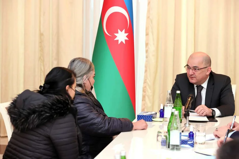 Şahin Bağırov Goranboyda vətəndaşları qəbul edib