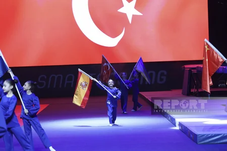 Bakıda batut gimnastikası və tamblinq üzrə Dünya Kubokunun açılış mərasimi keçirilib