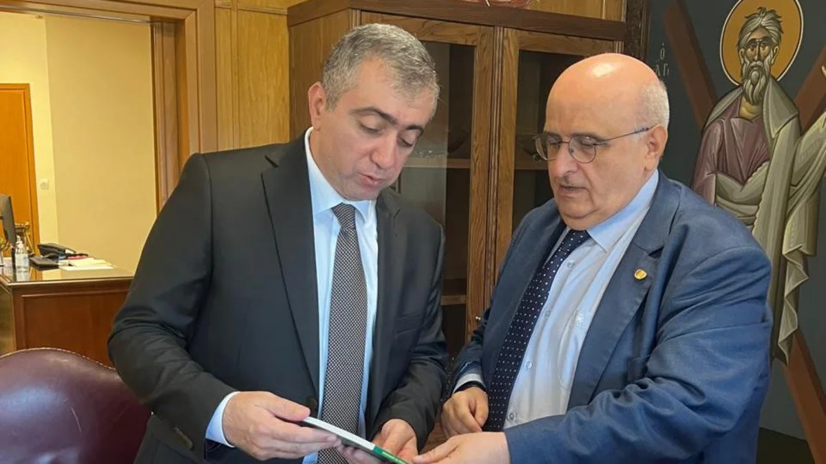 Azərbaycanın Afinadakı səfiri və Patras Universitetinin rektoru əməkdaşlıq imkanlarını nəzərdən keçiriblər