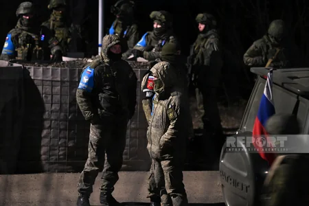 Russian peacekeepers once again bring additional manpower to protest site
