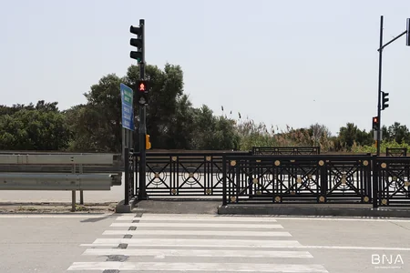 Bakıda daha bir ərazidə piyada keçidi və avtobus dayanacağı təşkil edilib