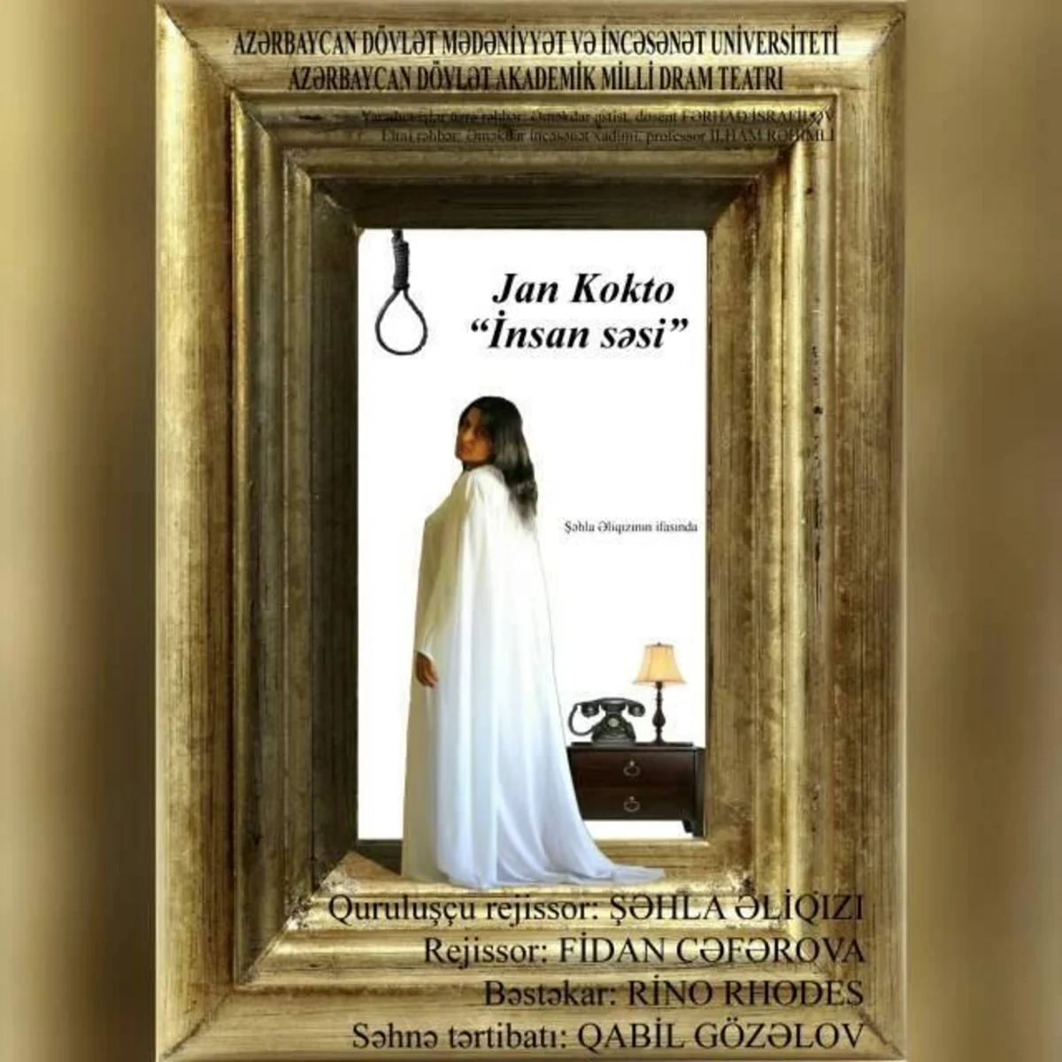 İnsan səsi” tamaşası nümayiş olunacaq