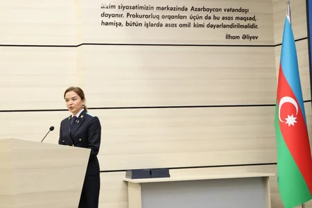 Baş Prokurorluqda gənc hüquqşünasların andiçmə mərasimi keçirilib