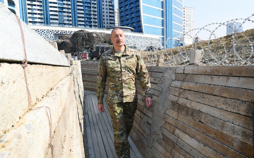 Qalib Ali Baş Komandan Hərbi Qənimətlər Parkında - FOTOREPORTAJ