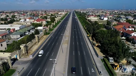 Mərdəkan-Zağulba avtomobil yolunda yeni yerüstü piyada keçidi tikilir