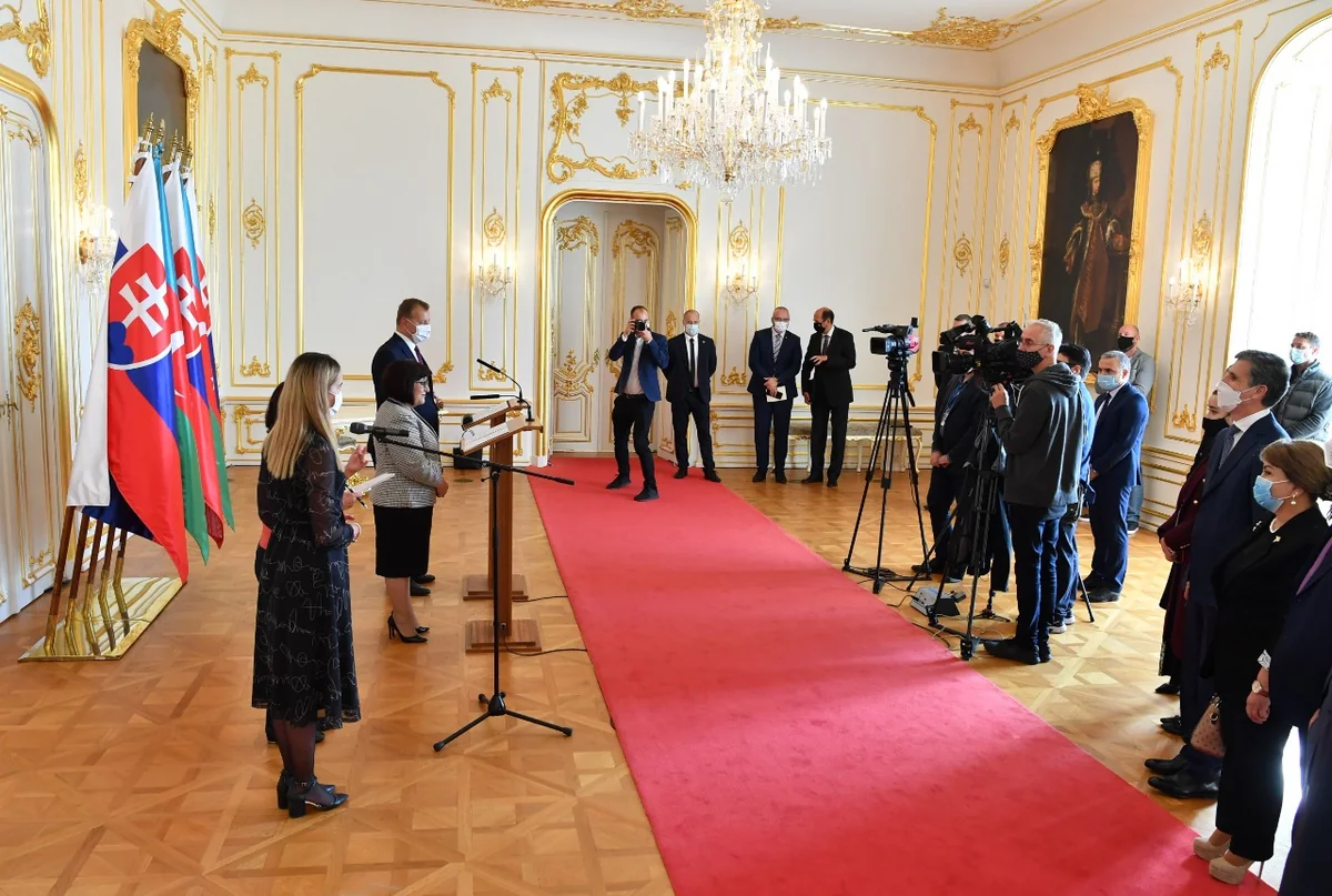 Azərbaycan və Slovakiya spikerlərinin birgə brifinqi keçirilib