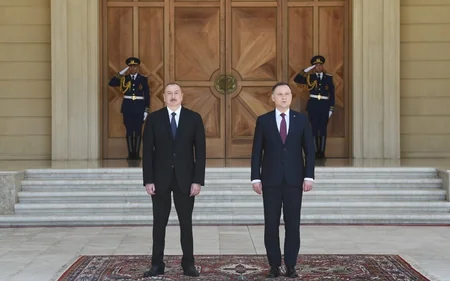 Official welcome ceremony was held for Polish President Andrzej Duda
