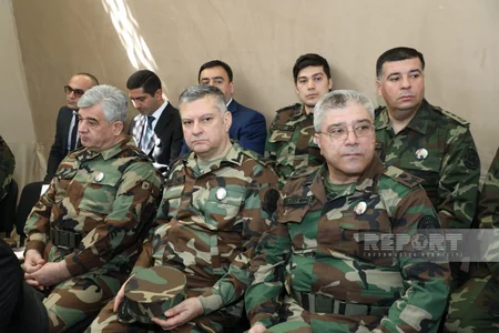 FHN-in hərbi hissəsində təlim keçirilib, Kəmaləddin Heydərov izləyib - YENİLƏNİB