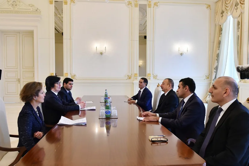 President Ilham Aliyev received French Secretary of State