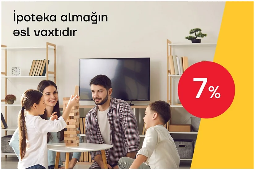 Yelo Bankdan 7%-lik ipoteka krediti