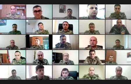 Mikayıl Cabbarov müharibədə iştirak edən nazirliyin əməkdaşları ilə görüşdü