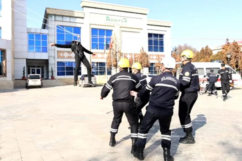 МЧС провело пожарно-тактические учения в Нахчыване