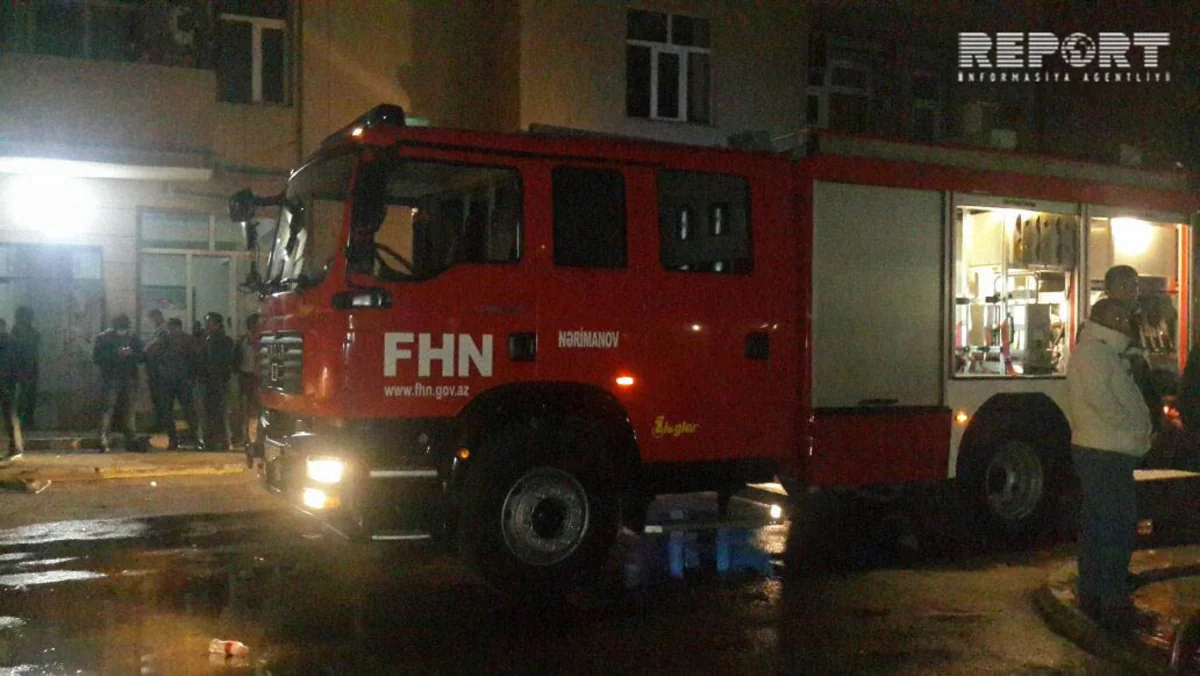 Gəncədə məcburi köçkünlərin məskunlaşdığı sanatoriyada yanğın olub