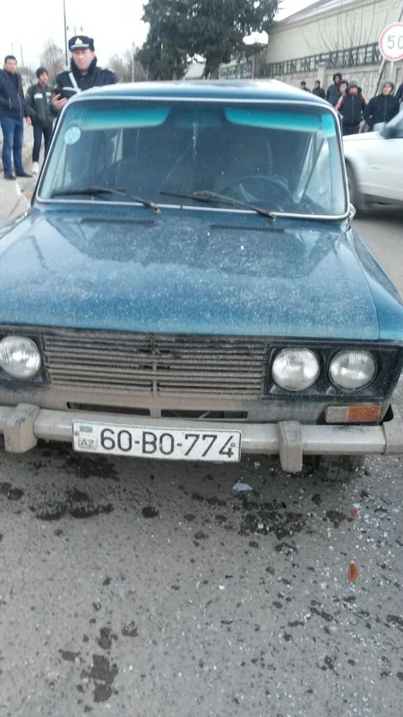 Tovuzda iki avtomobil toqquşub - FOTO