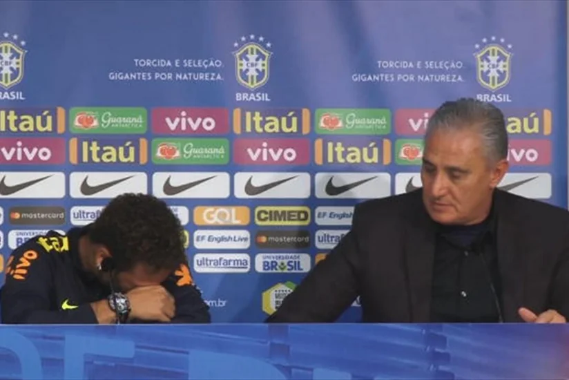 Neymar mətbuat konfransında ağlayıb - VİDEO