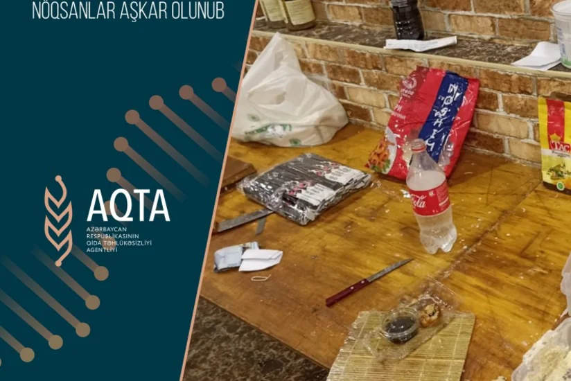 Suşi istehsalı müəssisəsində nöqsanlar aşkarlanıb