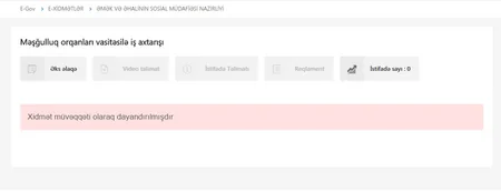 ​Əmək və Əhalinin Sosial Müdafiəsi Nazirliyinin elektron xidmətlərinin əksəriyyəti fəaliyyətini dondurub